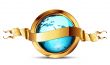 world with ribbon