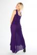 The girl in a dark blue dress