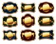 set of golden frames