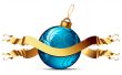  christmas ball with ribbon