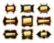 set of golden frames