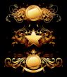 set of golden frames