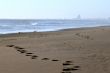 beach footsteps