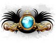 world with ornate frame