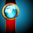 world with ribbon