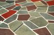 Colored stone walkway background