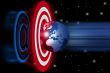 Target in the space