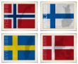 Europe stamps flags