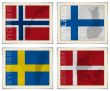 Europe stamps flags
