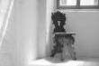 old chair in the corner