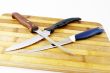 kitchen knives and cutting board