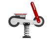 Motorcycle spring toy 