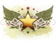 star with ornate elements