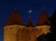 The moon over la cite de Carcassonne