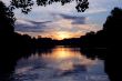 Sunset on the river Volga