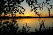 Sunset on the river Volga