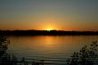 Sunset on the river Volga