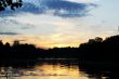 Sunset on the river Volga