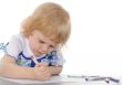 Little girl drawing