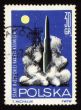 Rocket start on post stamp
