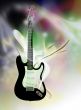 electric guitar over abstract background