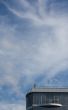 Sky, clouds and modern building.