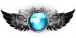  world with ornate frame