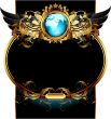 world with ornate frame