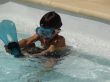 boy in a swimming pool