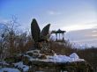 Two simbol of Pyatigorsk. Eagle and Chinesse arbor