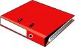  binder red new 