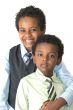 Two young brothers