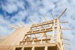 New home construction framing.