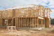 New home construction framing.