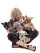 girl and chihuahuas