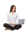 Beautiful student  with laptop