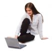 businesswoman with laptop