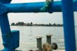 Look to the island from the boat