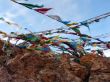 Buddhist colorful flags