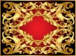 background frame with gold  pattern