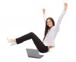 businesswoman with laptop