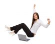 beautiful girl with laptop