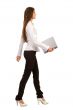 businesswoman with laptop