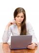 beautiful girl with laptop