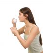 girl with cap of coffee