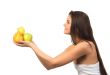 pretty girl with fruite