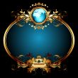 world with ornate frame