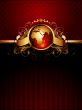 world with ornate frame