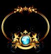 world with ornate frame