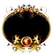 world with ornate frame
